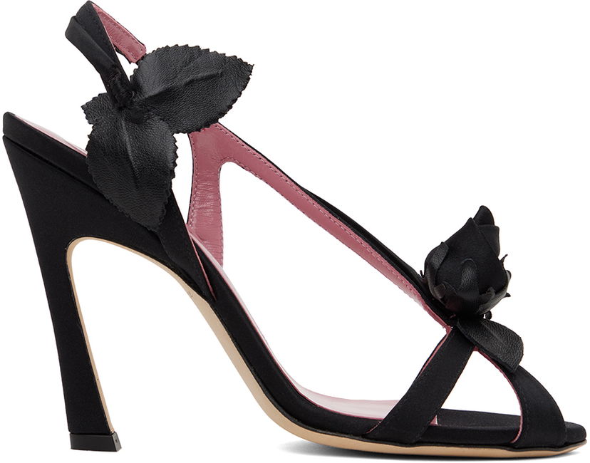 Dodaci Blumarine Blumarine Sofia 120 Heeled Sandals Crna | 6A4513T038022222