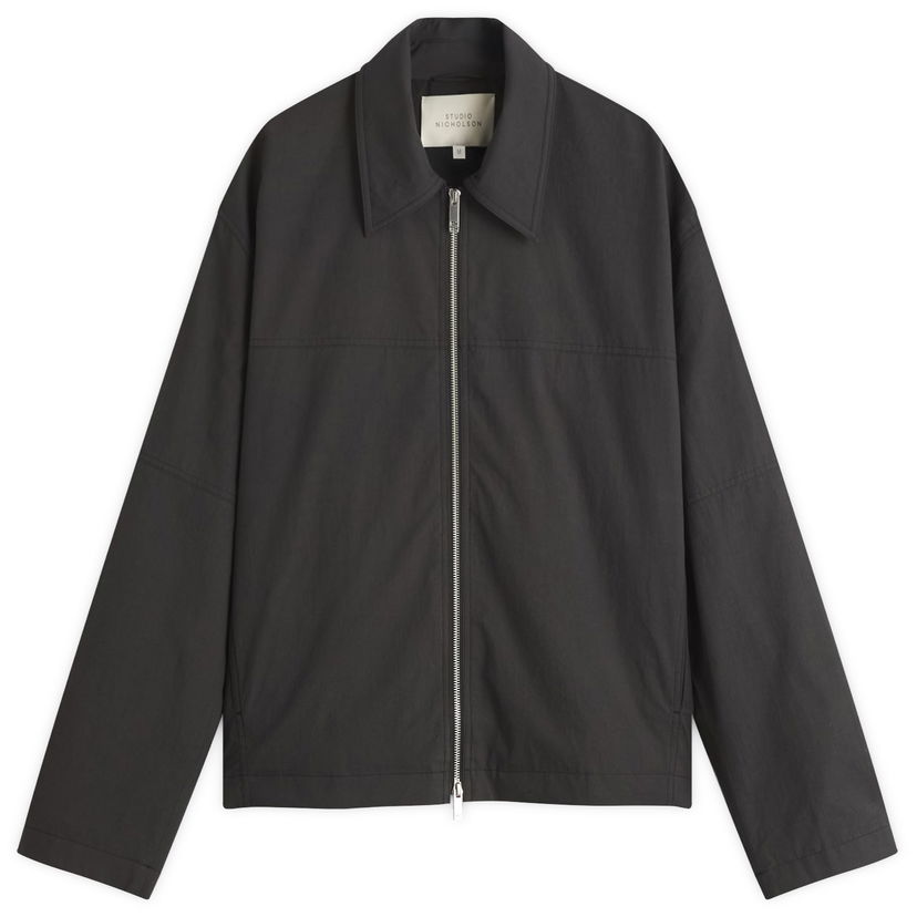Jakna Studio Nicholson Studio Nicholson Zip Through Jacket, Size Large Crna | FOLASNM-1320-GRA