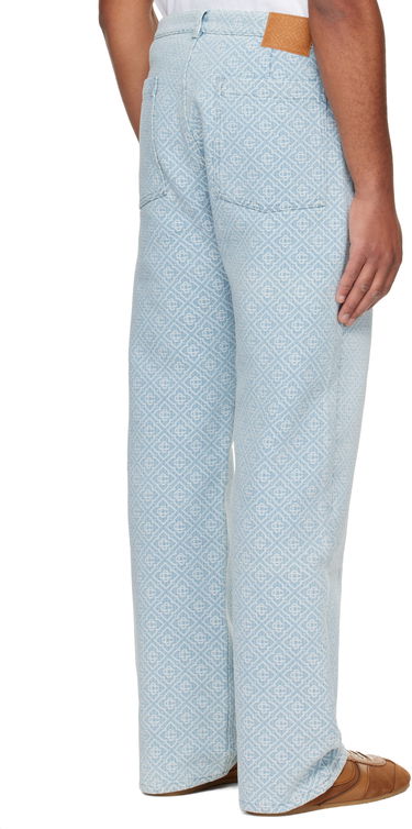 Jeans Casablanca Casablanca Relaxed Monogram Jeans Plava | MPF25-TR-331-01, 2