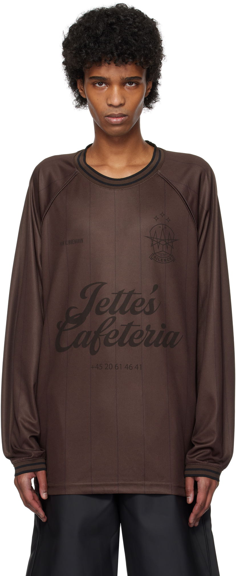 Dres Han Kjøbenhavn Han Kjobenhavn Logo Football Long Sleeve T-Shirt Smeđa | M-134406