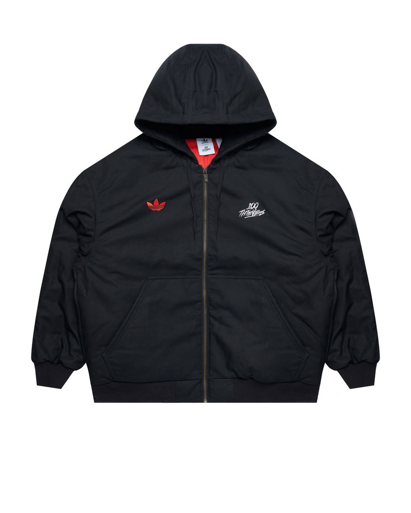 Dukserice adidas Originals 100 Thieves x Black Hooded Jacket Crna | JP0817