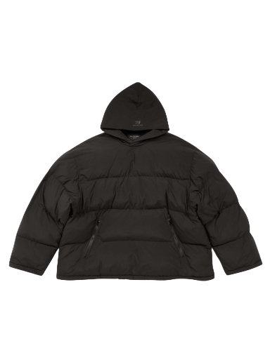 Pernata jakna Balenciaga Sporty B Pull-Over Puffer Jacket Crna | 720156 TNO45 1000