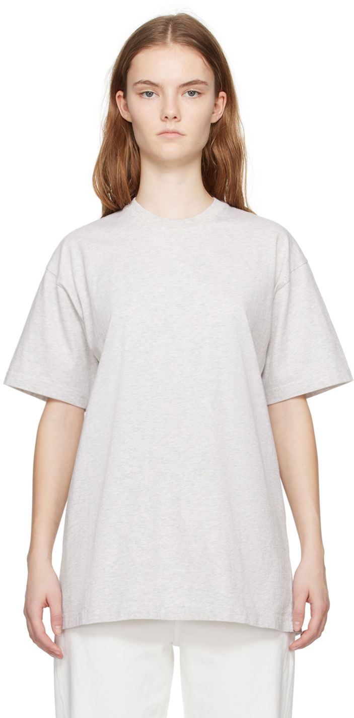 Majica kratkih rukava TOTEME TOTEME Straight T-Shirt Siva | 234-WRT865-FB0092