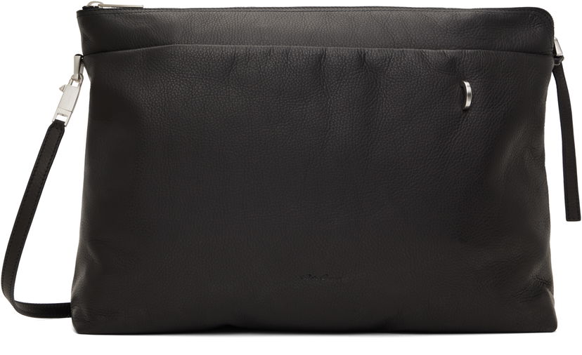 Ručna torbica Rick Owens Rick Owens Hollywood Big Adri Leather Pouch Crna | RA01E0626 LCN