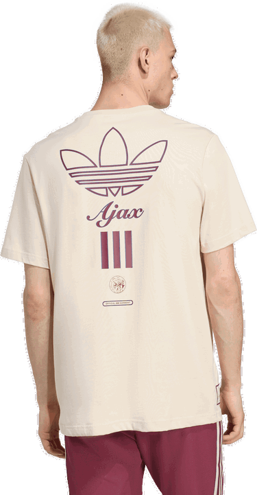 Majica kratkih rukava adidas Performance Ajax Amsterdam Terrace Icons T-Shirt Bež | JM7353, 1