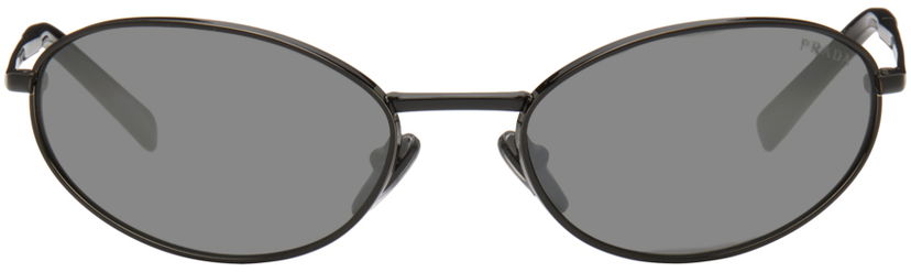 Sunčane naočale Prada Logo Oval Sunglasses Crna | 0PR A59S 1AB60G59 8056262147764