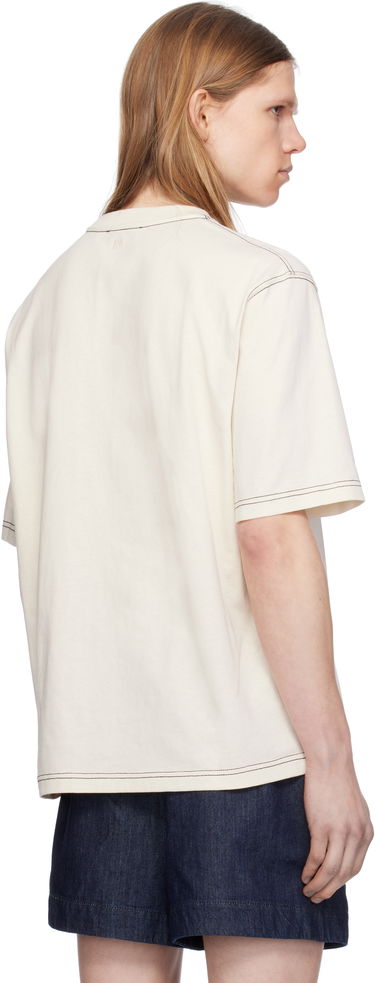 Majica kratkih rukava AMI AMI Paris Signature Cotton T-Shirt Bež | HTS029.JE0118, 2