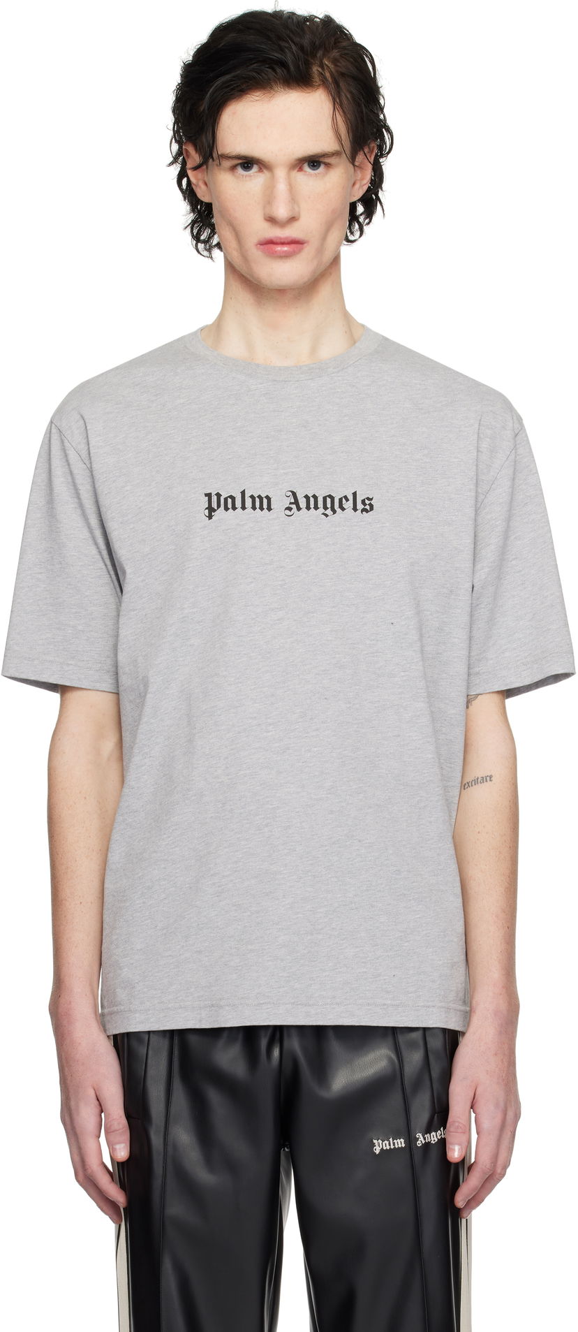 Majica kratkih rukava Palm Angels Slim Fit T-Shirt Siva | PMAA089C99JER0030810