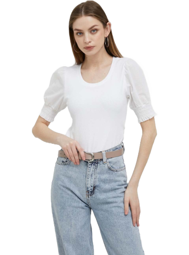 Majica kratkih rukava DKNY Top Bijela | E3DHUSPQ