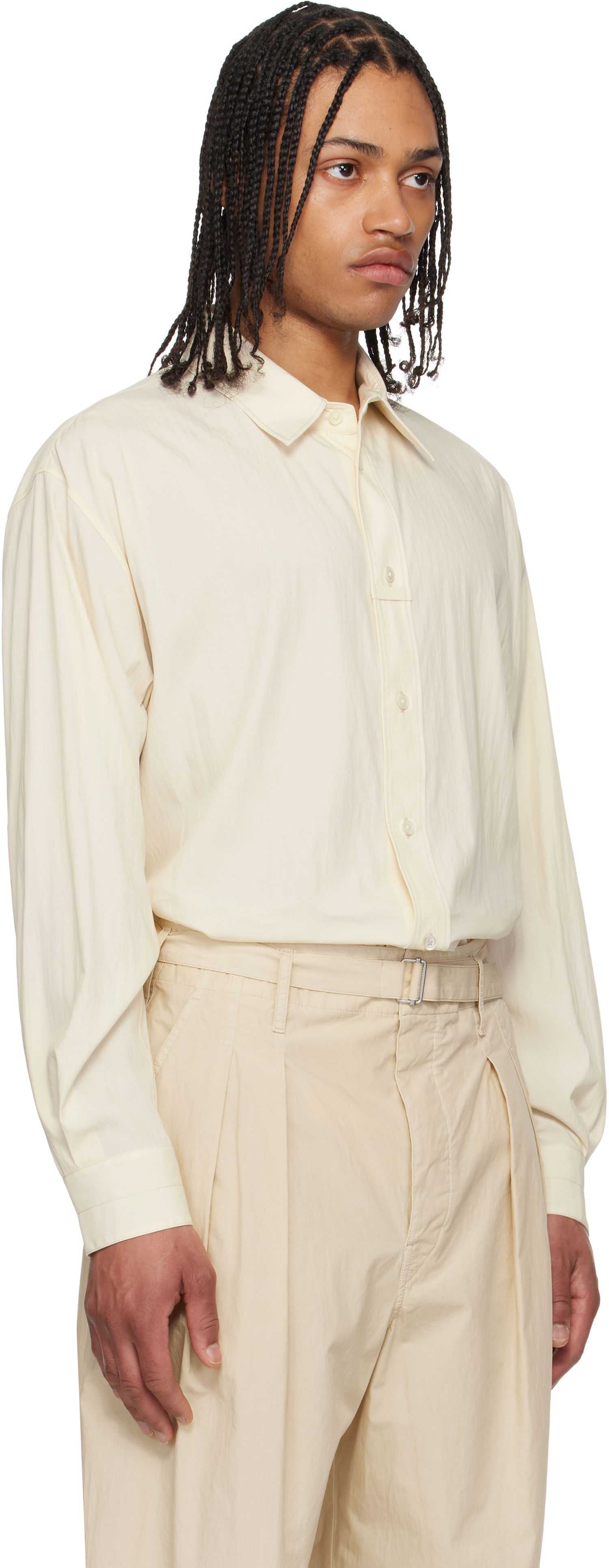 Košulja LEMAIRE Lemaire Loop Button-Up Shirt Bež | SH1169 LF1370, 1