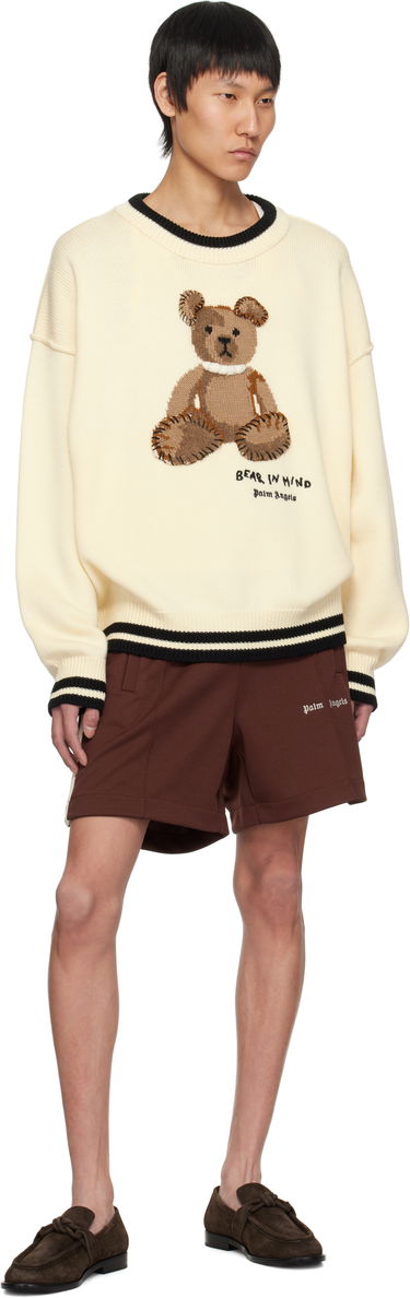 Džemper Palm Angels Palm Angels 'Bear in Mind' Knit Sweater Bež | PMHE007S25KNI0010360, 3