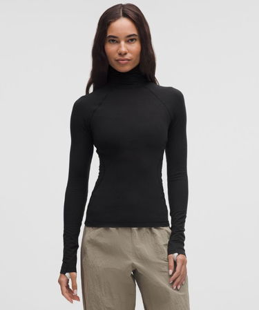 Džemper lululemon Wool-Blend Turtleneck Base Layer Crna | prod20001527, 0