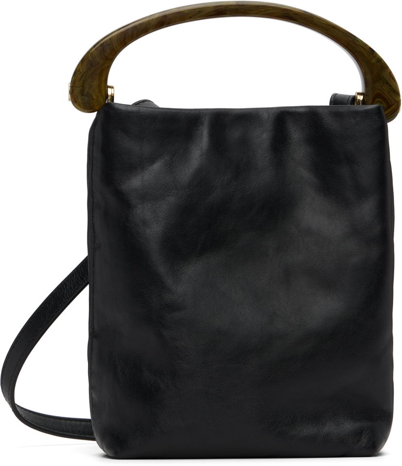 Torba za rame Dries Van Noten Dries Van Noten Micro Leather Shoulder Bag Crna | 252-011523-195
