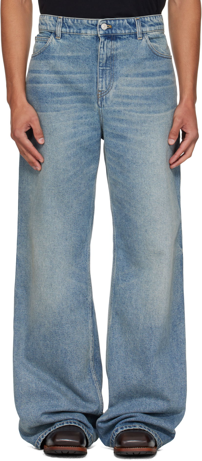 Jeans Courrèges Courrèges Hammer Baggy Jeans Plava | VESDPA241DE0041