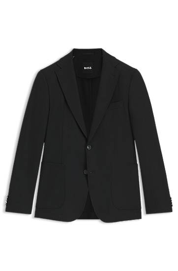 Jakna BOSS BOSS Slim-Fit Stretch Jacket Crna | 50546055