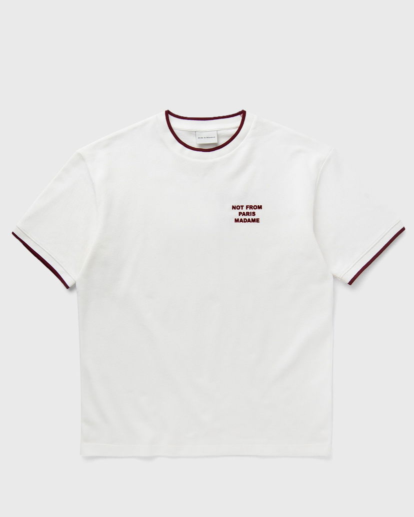 Majica kratkih rukava Drôle de Monsieur Slogan PiquÈ T-shirt Bijela | H-TS262-CO167-OW