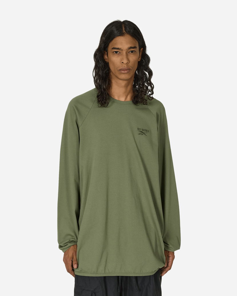 Majica kratkih rukava Reebok Hed Mayner Oversized Raglan Longsleeve T-Shirt Army Green Zelena | RMAA00BC99JER0015500