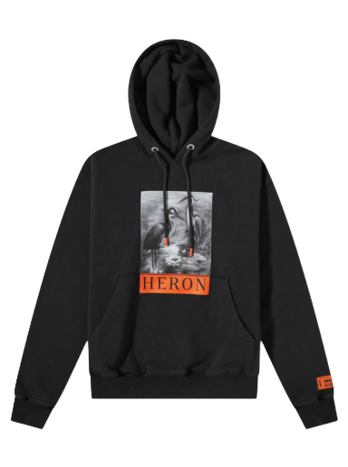 Dukserice HERON PRESTON BW Hoodie Crna | HMBB017C99JER0041001
