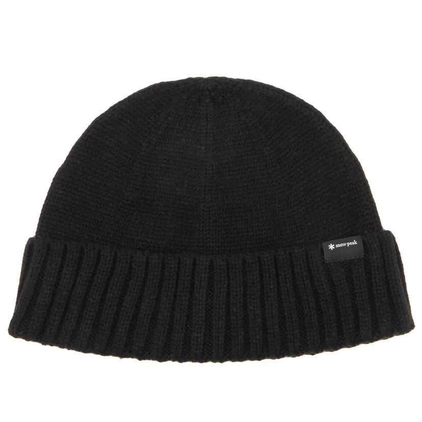 Kapica Snow Peak Knit Cap Crna | NSD-AC-25AU003-BLK