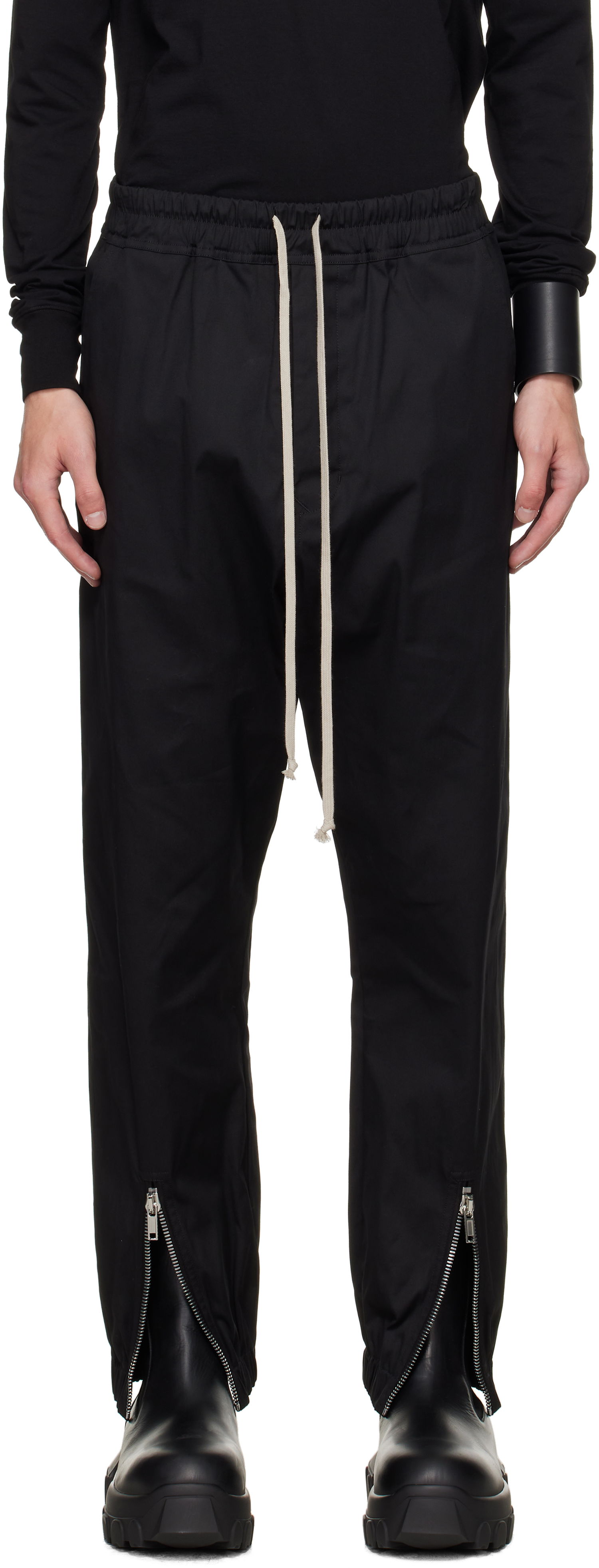 Trenirka Rick Owens Rick Owens Concordians Tecuatl Track Pants Crna | RU02E1331 TE, 0