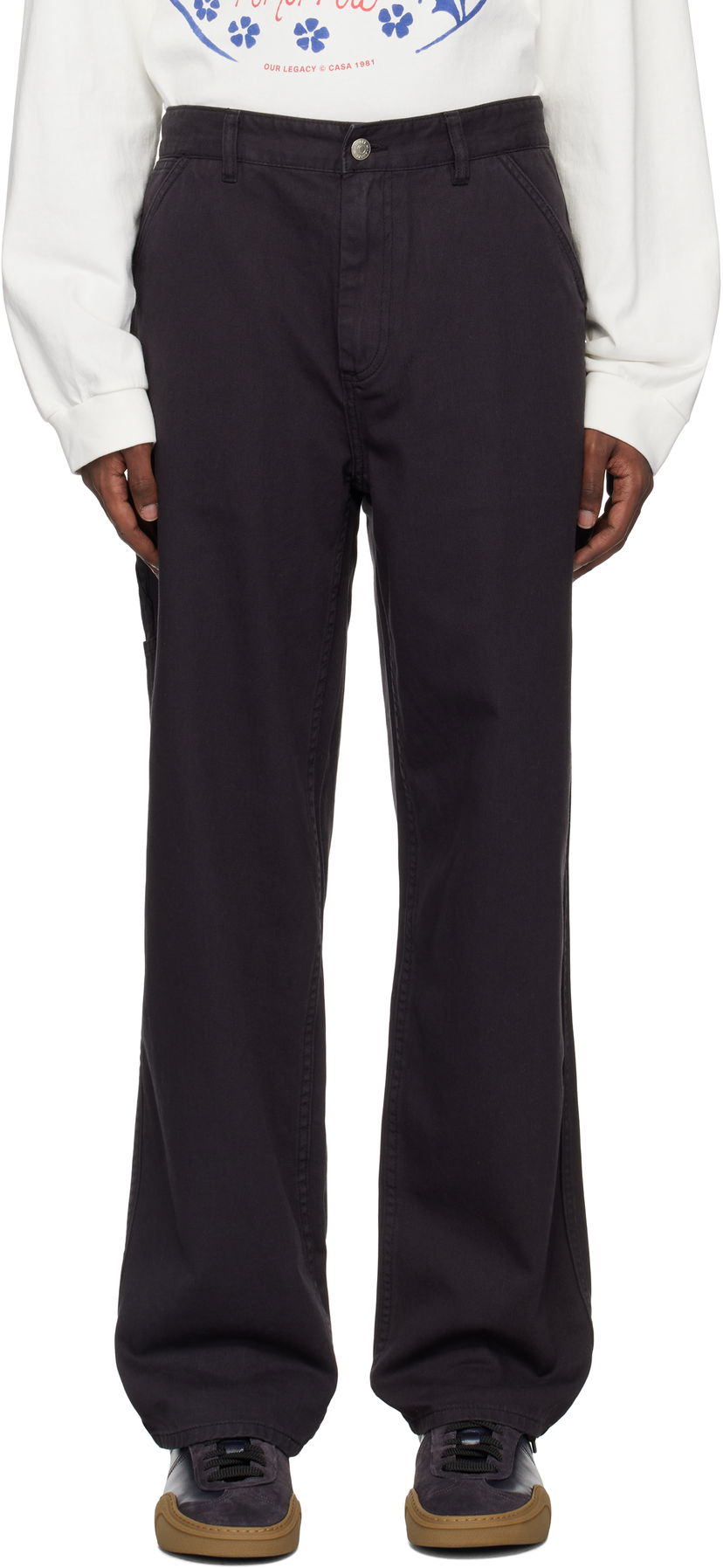 Cargo hlače Awake NY Cotton Painter Trousers Crna | AWK-FW24-PA001