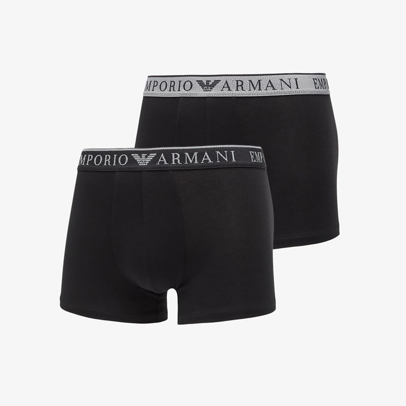 Bokserice Emporio Armani Emporio Armani Two-Pack Trunks Crna | EM000252AF10776MC108