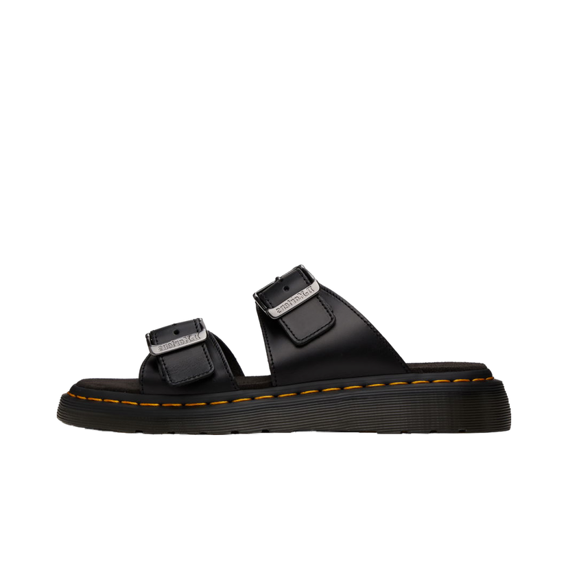 Tenisice i cipele Dr. Martens Black Josef Leather Buckle Slide Sandals Crna | 31570001