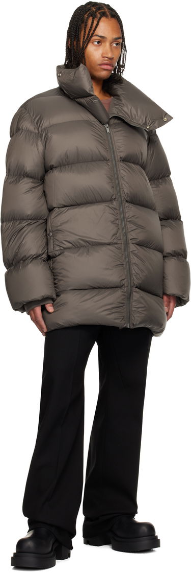 Pernata jakna Rick Owens Rick Owens Concordians Turtle Neck Puffer Coat Smeđa | RU02E1791 NPD3, 3