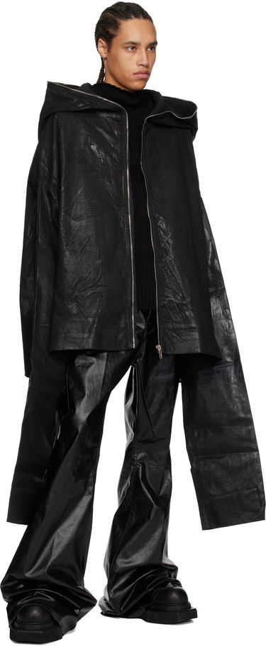 Dukserice Rick Owens Rick Owens DRKSHDW Hollywood Gimp Kaftan Denim Jacket Crna | DU01E3780 SCF, 3