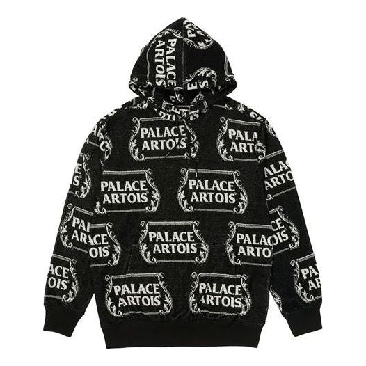 Dukserice Palace Palace x Stella Artois Crossover Full Print Hoodie Crna | PAL-SS21-6