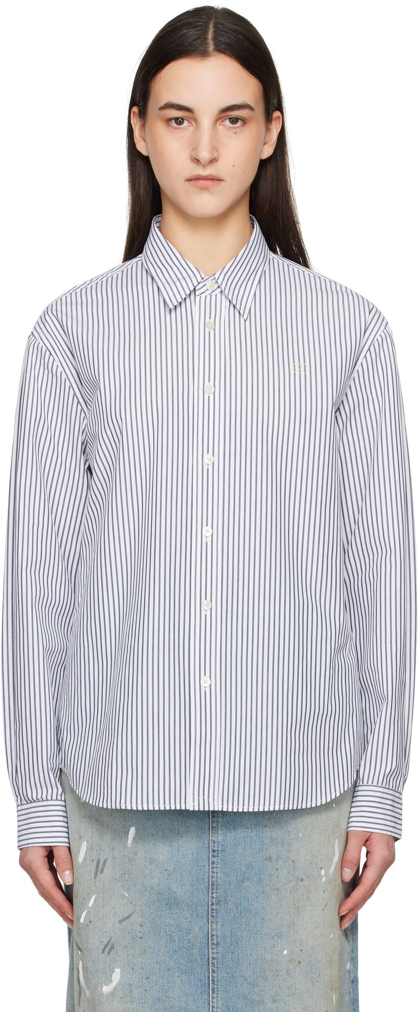 Košulja Acne Studios Acne Studios Striped Shirt Bijela | CB0097-