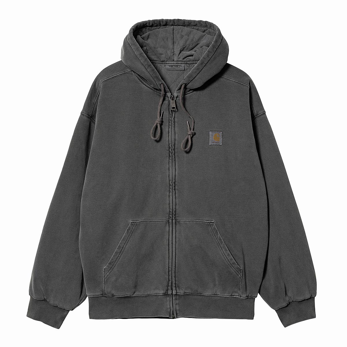Dukserice Carhartt WIP Hooded Vista Jacket Vulcan-garment Dyed Siva | I029524.0WGGD, 1