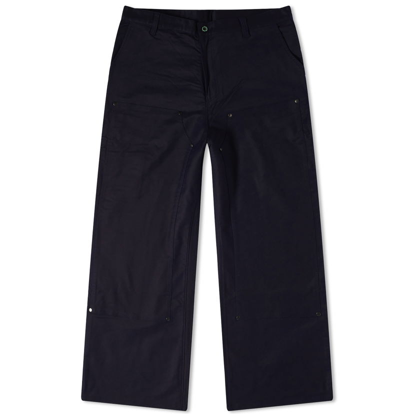 Cargo hlače Brain Dead Brain Dead Moleskin Double Knee Pant Tamnoplava | BDW23B12003311NY01