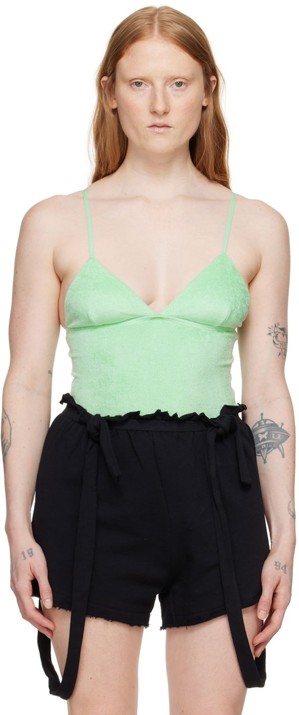 Body Baserange Scoop Neck Slim Fit Bodysuit Zelena | ONMI-VE-SU24