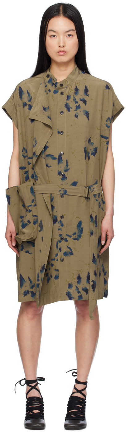 Haljina LEMAIRE Lemaire Asymmetrical Minidress Zelena | DR1063 LF1262