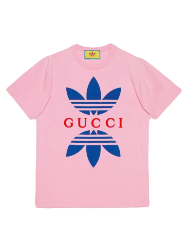 Majica kratkih rukava Gucci adidas x Cotton Jersey T-Shirt Ružičasta | ‎548334 XJEMJ 5904