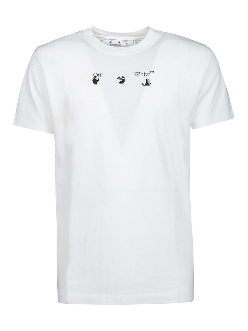 Majica kratkih rukava Off-White Slim Fit Bolt Arrows T-Shirt Bijela | OMAA027S21JER0120155