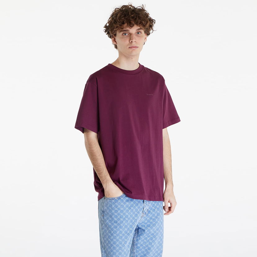 Majica kratkih rukava Queens Essential T-Shirt With Tonal Print Red Tamnocrvena | QNS_010