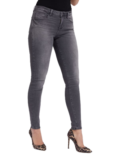 Hlače i traperice GUESS Fit Denim Siva | W2YA99D4PZ2