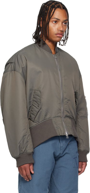 Bomber jakna JW Anderson JW Anderson Oversized Bomber Jacket with Curved Hem Zelena | JK0357-PG1696, 4