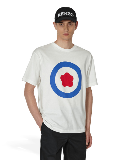 Majica kratkih rukava KENZO Oversize Target T-Shirt Bijela | FD65TS1114SG 02