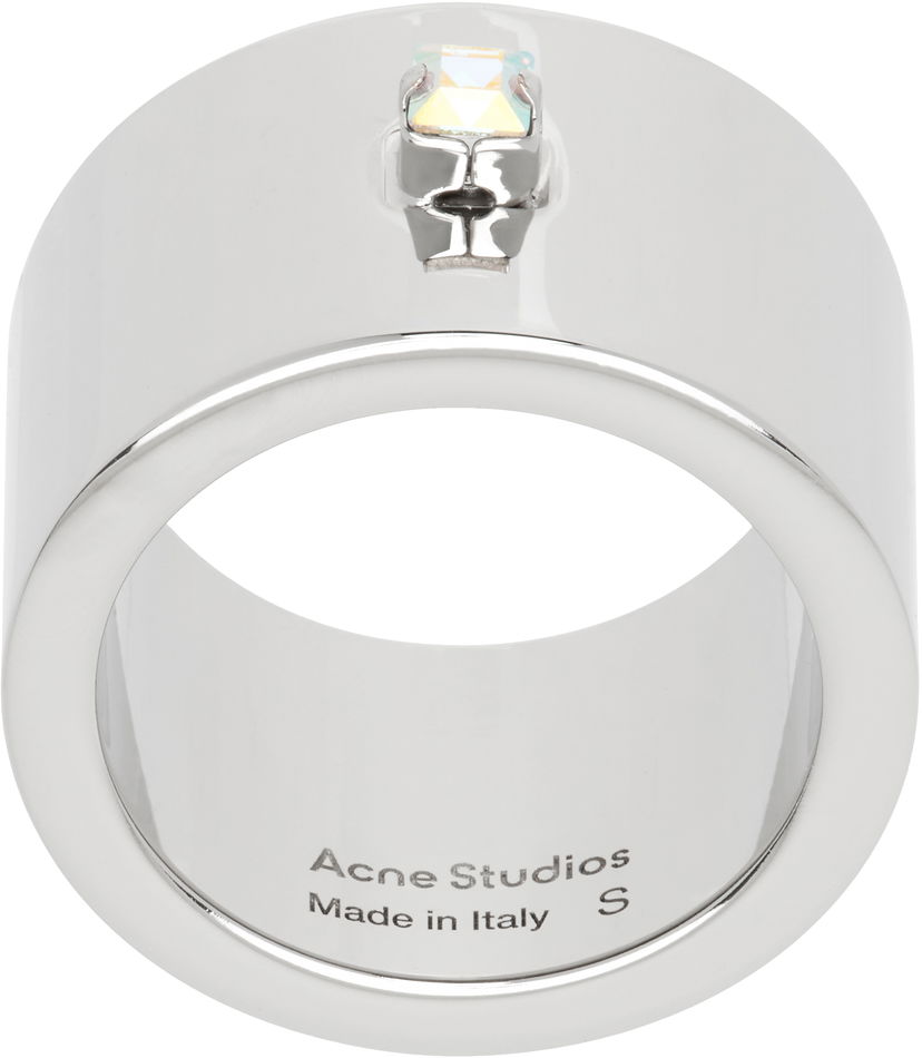 Prsten Acne Studios Acne Studios Crystal Ring Metalik | C50458-
