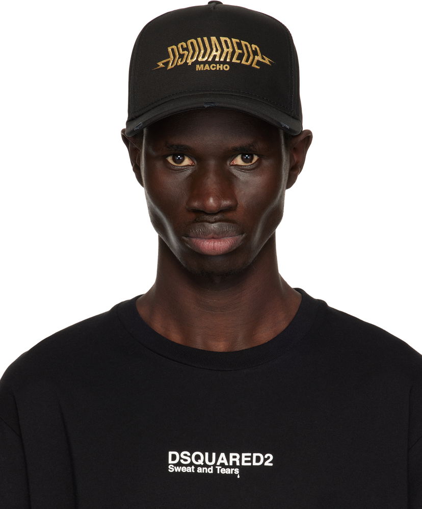 Kapa DSQUARED2 Dsquared2 'Macho' Baseball Cap Crna | BCM0906 05C00001 2124
