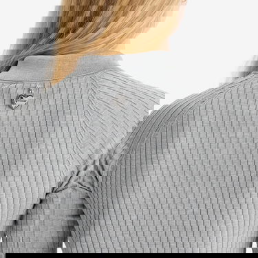 Polo majica Acne Studios Acne Studios Kamanda Knitted Polo Top Siva | A60575-902, 5