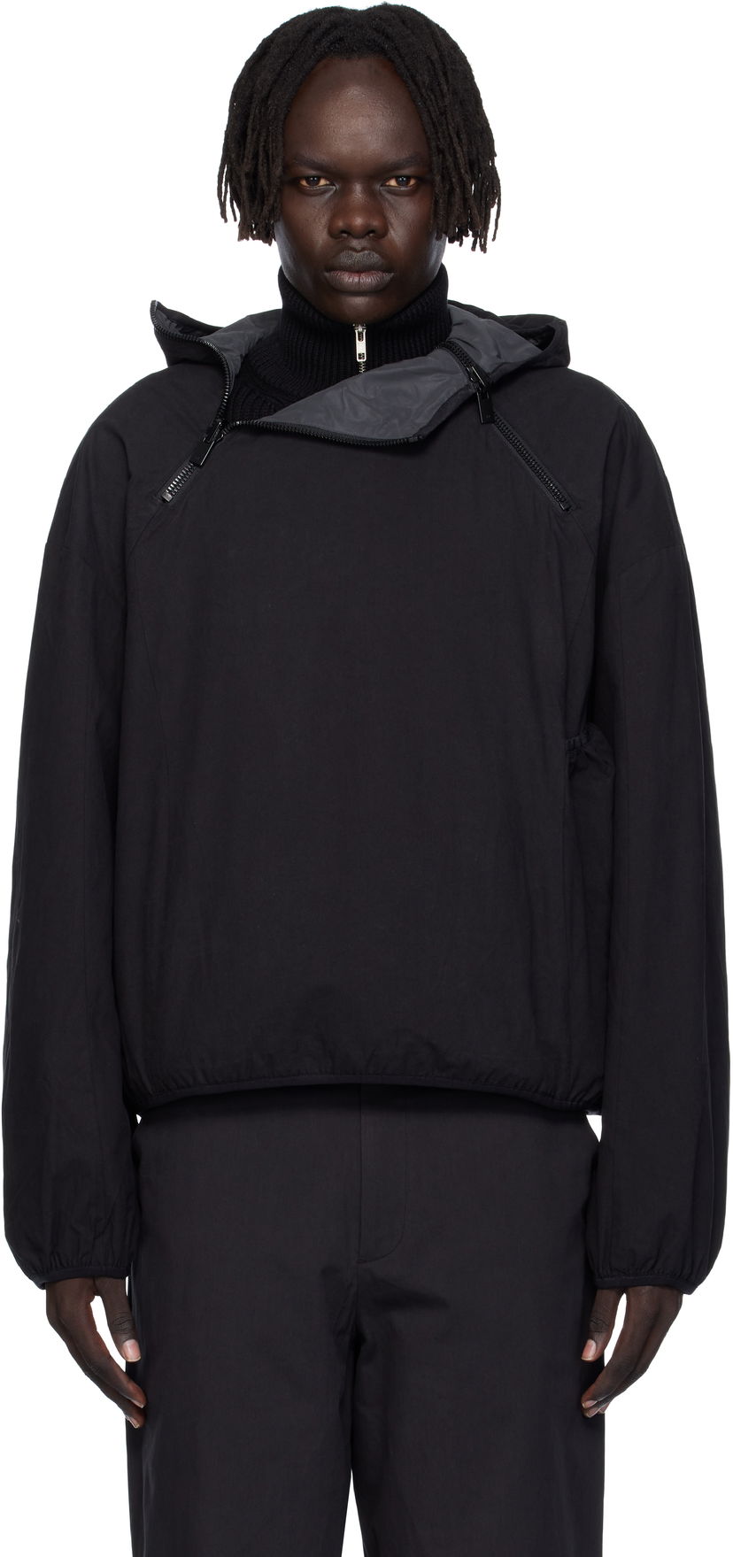 Jakna HELIOT EMIL HELIOT EMIL Reversible Anorak Crna | AW25_M_02_162_BLK01