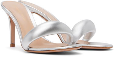 Tenisice i cipele Gianvito Rossi Bijoux 85 Leather Heeled Sandals Metalik | G18550-85RIC-NPS, 3