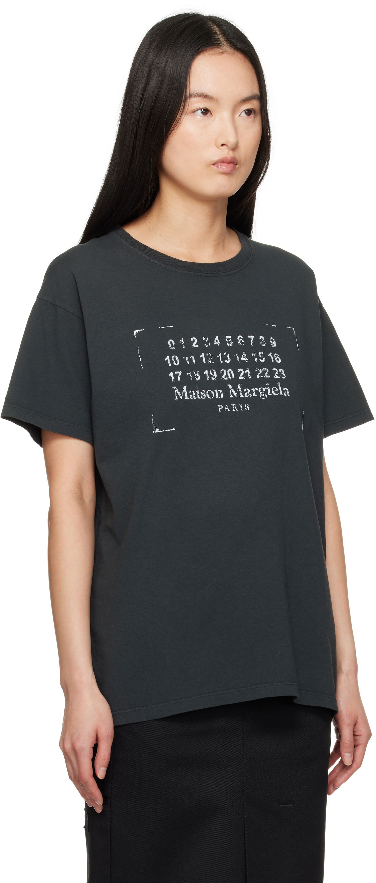 Majica kratkih rukava Maison Margiela Maison Margiela Stamp Logo T-Shirt Crna | S51GC0534 S24575, 1