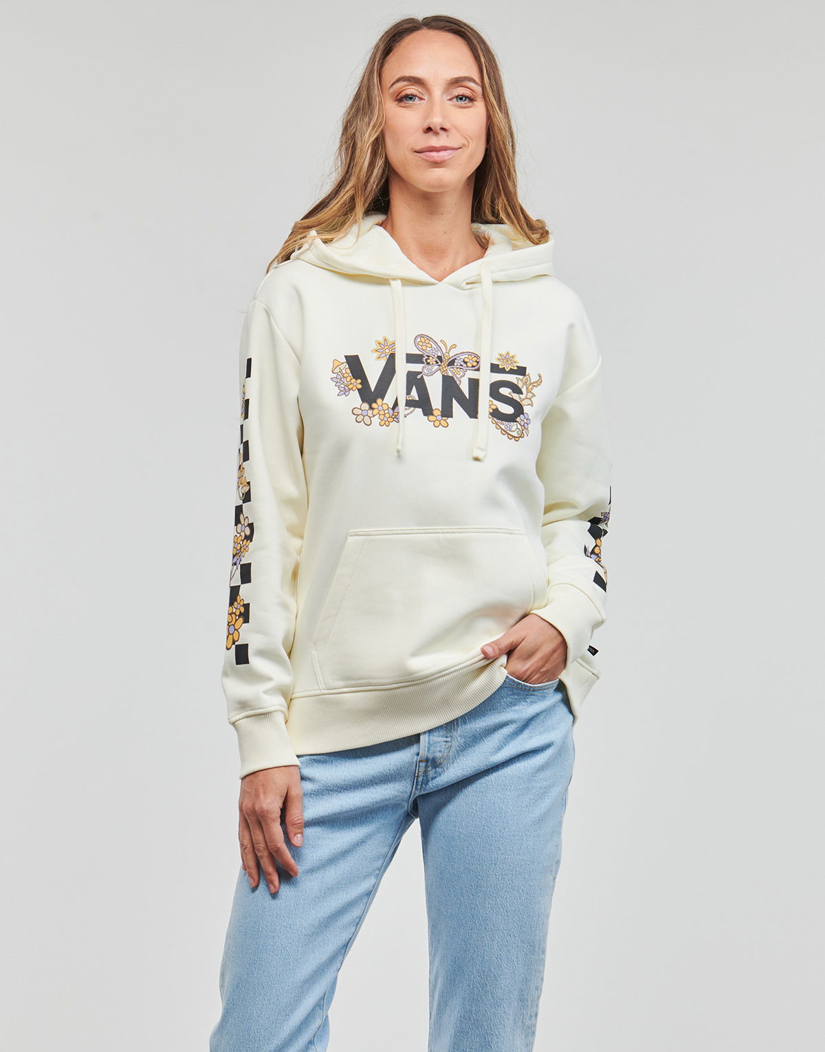 Dukserice Vans Wyld Trippy Paisley Boyfriend Fit Pullover Hoodie Bež | VN000A7EFS8, 1