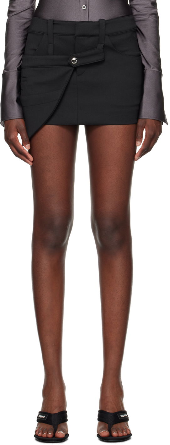 Suknja Coperni Coperni Utilitary Miniskirt Crna | COPJ39111