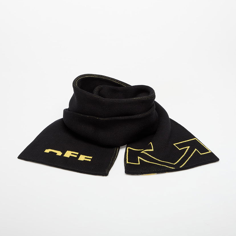 Šal Off-White OFF-WHITE KIDS Type Logo Scarf Universal Crna | OBMA001F25KNI0011018